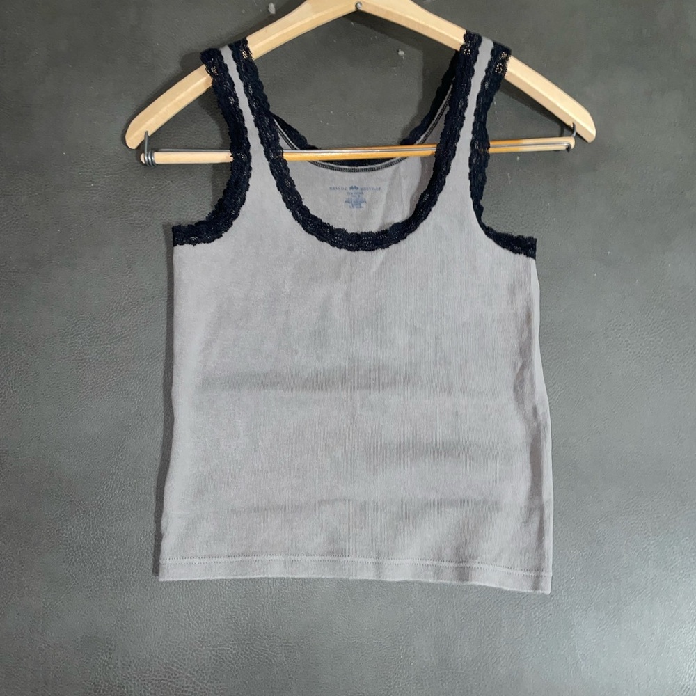 Brandy Melville Christy Lace-Trim Tank | One Size